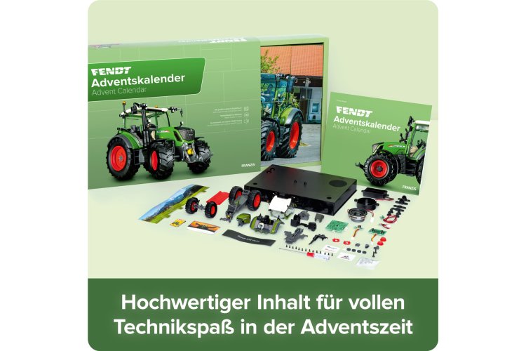 1:32 Franzis 67231 Fendt Tractor - Groen - Adventskalender - Fr67231 2 - FR67231