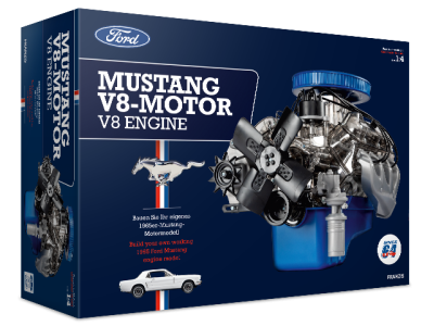 1:4 Franzis 67501-9 Ford Mustang V8 Motor Engine Kit - V8 Model Motorblok - Fr67501 9 01 - FR67501-9