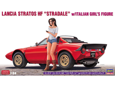 1:24 Hasegawa 20543 Lancia Stratos HF "Stradale" with Italian Lady Figure - Has20543 - HAS20543