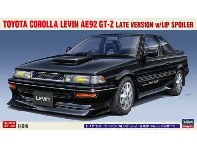 1:24 Hasegawa 20655 Toyota Corolla Levin AE92 GT-Z Late Version w/Lip Spoiler - Has20656 - HAS20655