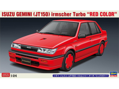 1:24 Hasegawa 20664 Isuzu Gemini (JT150) Irmscher Turbo "Red Color" - Has20664 - HAS20664