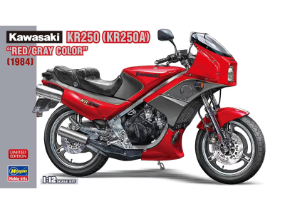 1:12 Hasegawa 21751 Kawasaki KR250 (KR250A) Red/Gray Color - Has21751 - HAS21751