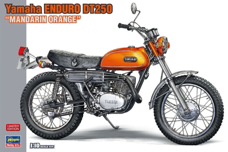 1:10 Hasegawa 52329 Yamaha Enduro DT250 Motor - Mandarin Orange - Has52329 - HAS52329