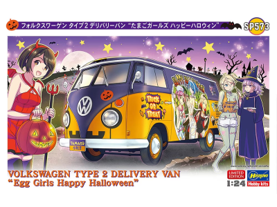 1:24 Hasegawa 52373 Volkswagen Type 2 Delivery Van - Egg Girls Happy Halloween - Has52373 - HAS52373