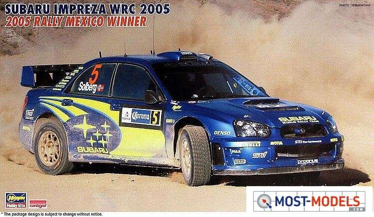 1:24 Hasegawa 20454 Subaru Impreza WRC 2005 - Rally Mexico Winner 2005 - Has620454 1 - HAS20454