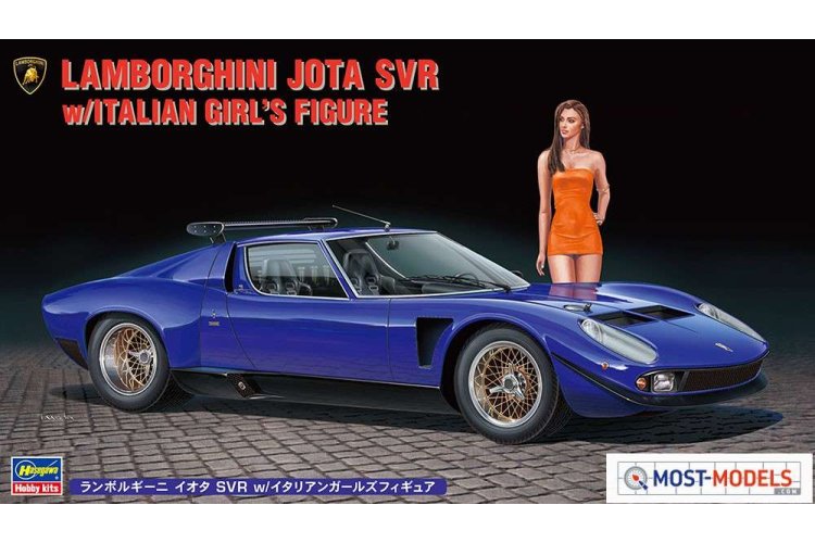 1:24 Hasegawa 20472 Lamborghini Jota SVR with Lady Figure - Has620472 1 - HAS20472