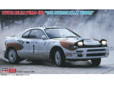 1:24 Hasegawa 20484 Toyota Celica Turbo 4WD 1993 Swedish Car - Has620484 - HAS20484