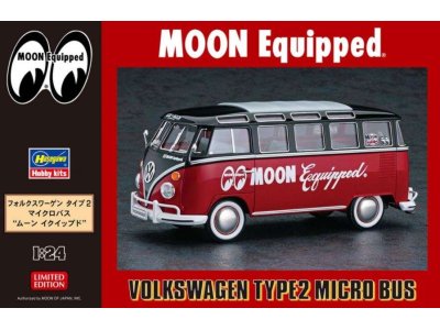 1:24 Hasegawa 20524 Volkswagen Type 2 Moon Equipped Bus - Has620524 - HAS20524