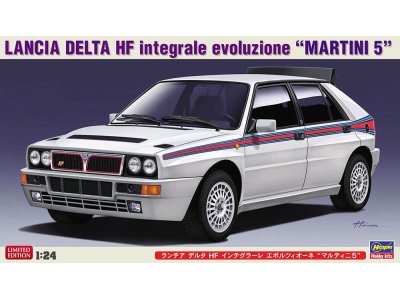 1:24 Hasegawa 20528 Lancia Delta HG Intergrale EVO Martini 5 Car - Has620528 - HAS20528