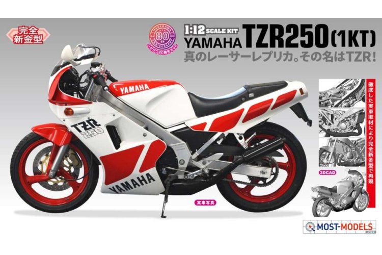 1:12 Hasegawa 21511 Yamaha TZR250 1KT BK11 Motor - Has621511 1 - HAS21511