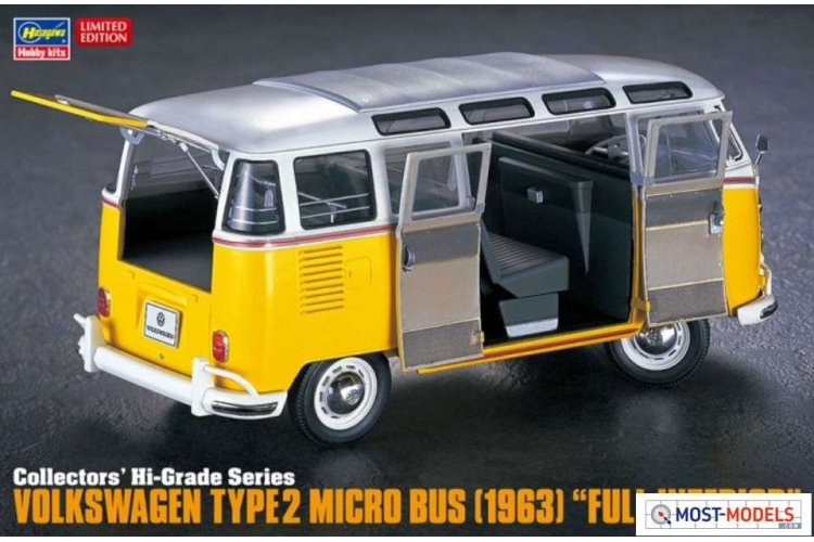 1:24 Hasegawa 51048 Volkswagen T2 - 1963 with Full Interior- Collectors Hi Grade Serie - Has651048 volkswagen t2 hasegawa 1 - HAS51048