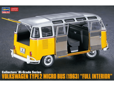 1:24 Hasegawa 51048 Volkswagen T2 - 1963 with Full Interior- Collectors Hi Grade Serie - Has651048 volkswagen t2 hasegawa - HAS51048
