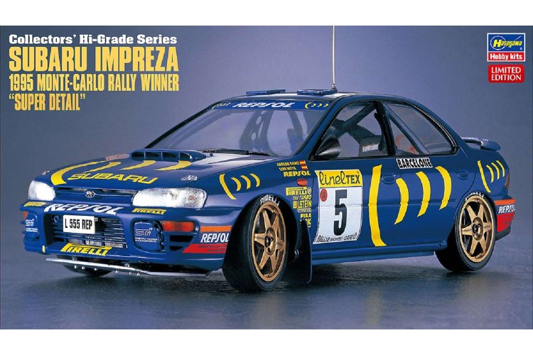 1:24 Hasegawa 51151 Subaru Impreza 1995 Monte Carlo Rally - Super Detail Kit - Has651151 1 - HAS51151