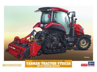 1:35 Hasegawa 66107 Yanmar Tractor YT5113A Vertikutierer - Has666107 - HAS66107