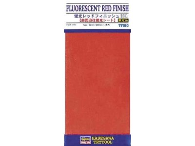 Hasegawa 71910 TF910 Fluo Red - Foil - 90x200mm - Has671910 - HAS71910