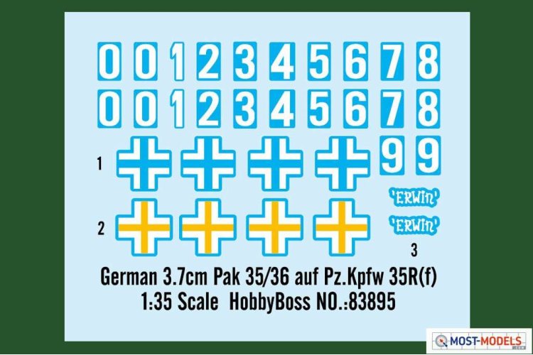 1:35 HobbyBoss 83895 German 3.7cm Pak 35/36 auf Pz.Kpfw 35R(f) - Hbs83895 3 - HBS83895