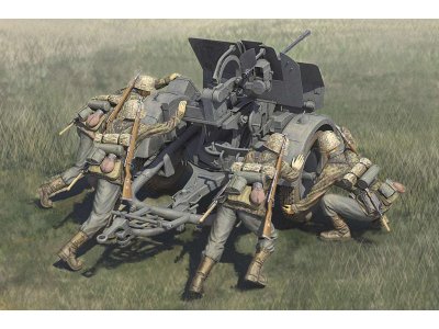 1:35 HobbyBoss 84418 German 20mm Flak 38 crews - Only Figures! - Hbs84418 - HBS84418