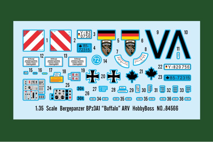 1:35 HobbyBoss 84566 Bergepanzer BPz3A1 - Buffalo - ARV - Hbs84566 2 - HBS84566