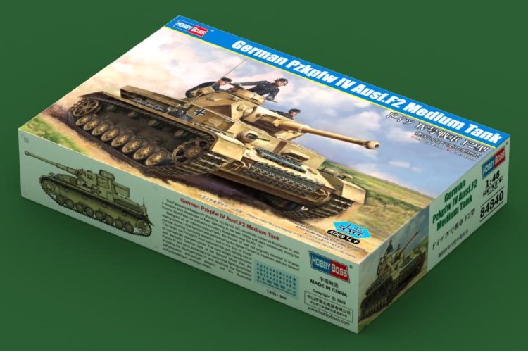 1:48 HobbyBoss 84840 German Pzkpfw IV Ausf.F2 Medium Tank - Hbs84840 1 - HBS84840