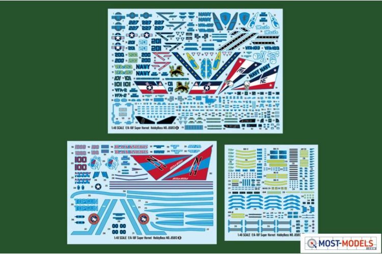 1:48 HobbyBoss 85813 F/A-18F Super Hornet Plane - Hbs85813 decals - HBS85813