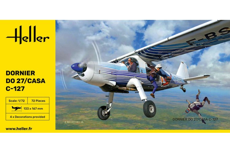 1:72 Heller 30304 Dornier DO27/CASA C-127 - Hel30304 2 - HEL30304