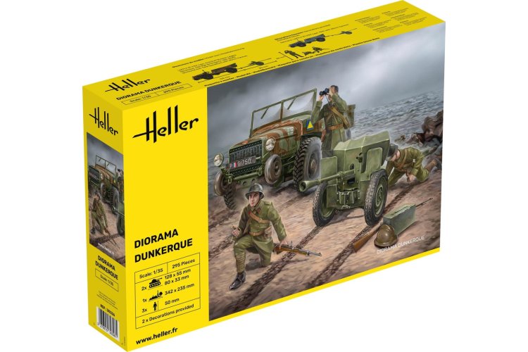 1:35 Heller 30326 Laffly Truck - Military Diorama Dunkerque - Hel30326 1 - HEL30326