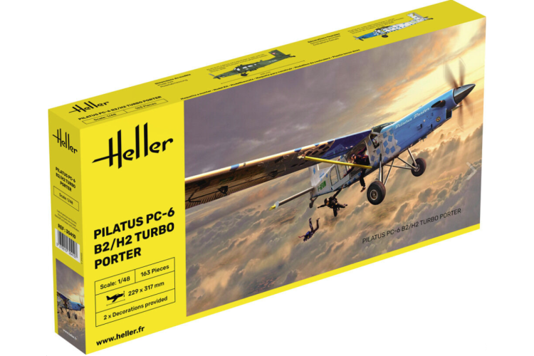 1:48 Heller 30410 PILATUS PC-6 B2/H2 Turbo Porter - Hel30410 1 - HEL30410