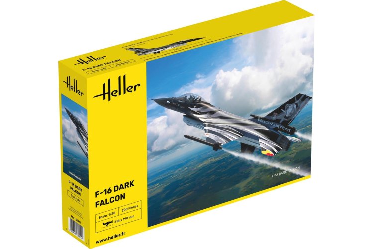 1:48 Heller 30411 General Dynamics F-16 Fighting Falcon - Dark Falcon - Hel30411 1 - HEL30411