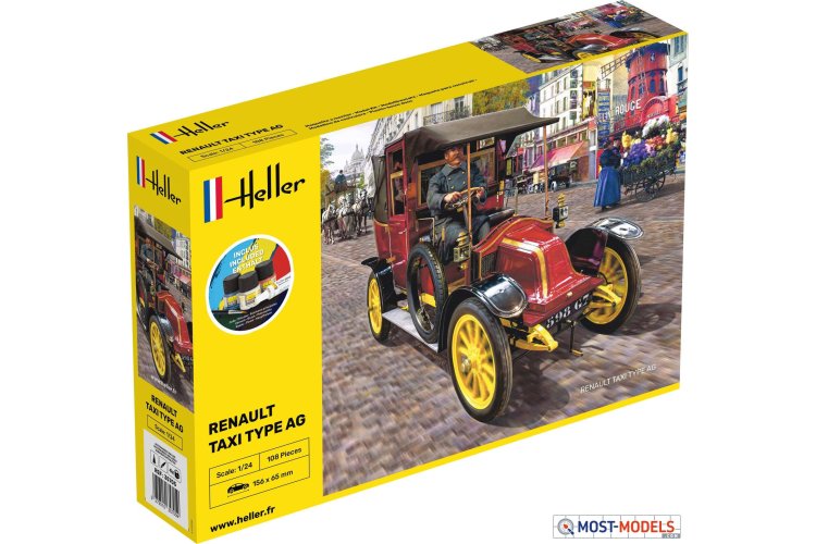 1:24 Heller 30705 Renault Taxi Type AG - Hel30705 1 - HEL30705