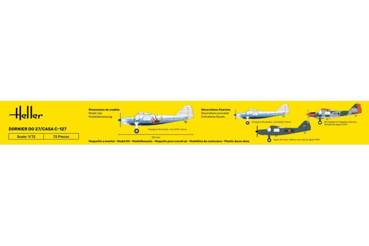 1:72 Heller 35304 Dornier DO27/CASA C-127 - Starter Kit - Hel35304 4 - HEL35304