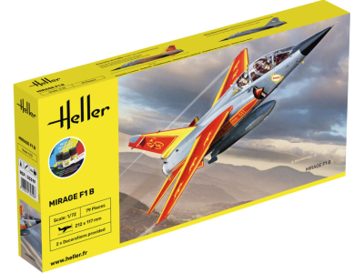 1:72 Heller 35319 Mirage F1 Plane - Starter Kit - Hel35319 - HEL35319