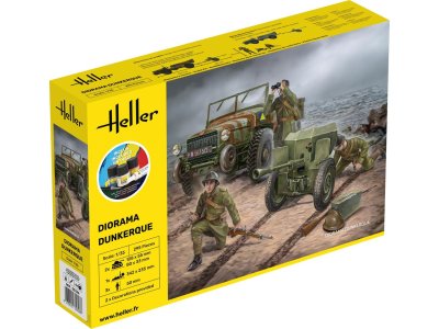1:35 Heller 35326 Laffly Truck - Military Diorama Dunkerque - Starter Kit - Hel35326 1 - HEL35326