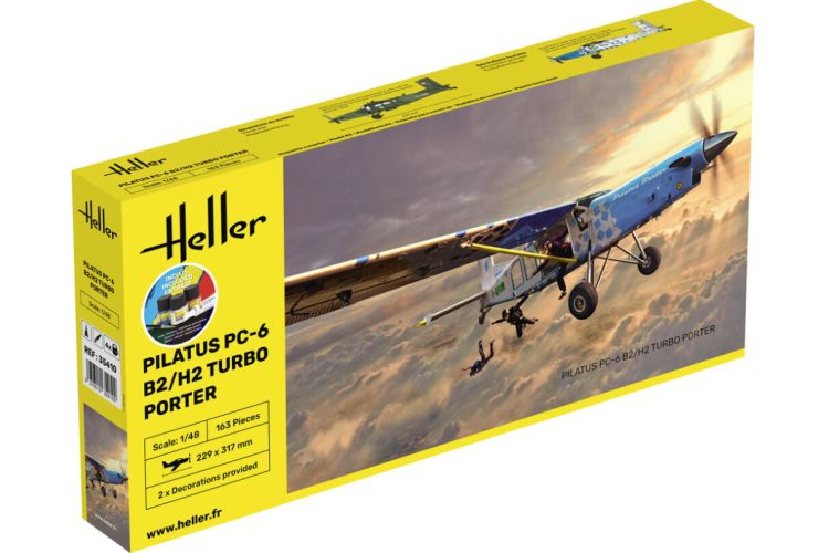 1:48 Heller 35410 PILATUS PC-6 B2/H2 Turbo Porter - Starter Kit - Hel35410 1 - HEL35410