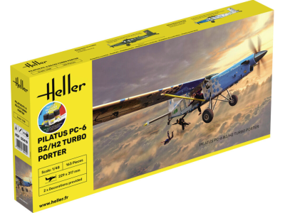 1:48 Heller 35410 PILATUS PC-6 B2/H2 Turbo Porter - Starter Kit - Hel35410 - HEL35410