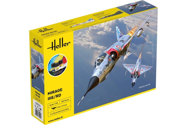 1:48 Heller 35422 Mirage IIIE-O-R-RD-EE-EA - Starter Kit - Hel35422 1 - HEL35422