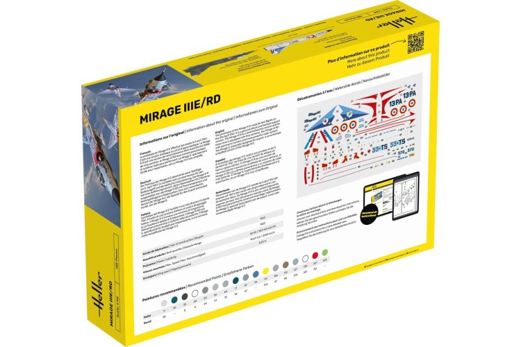 1:48 Heller 35422 Mirage IIIE-O-R-RD-EE-EA - Starter Kit - Hel35422 5 - HEL35422