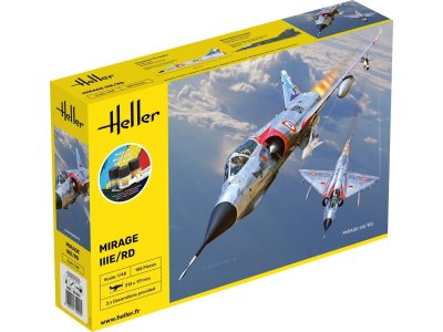 1:48 Heller 35422 Mirage IIIE-O-R-RD-EE-EA - Starter Kit - Hel35422 - HEL35422