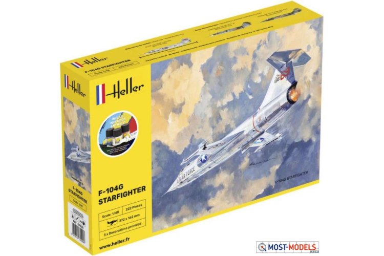 1:48 Heller 35520 F-104G Starfighter - Starter Kit  - Hel35520 1 - HEL35520