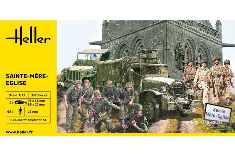 1:72 Heller 50327 Sainte-Mere-Eglise - Diorama Set - Hel50327 3 - HEL50327