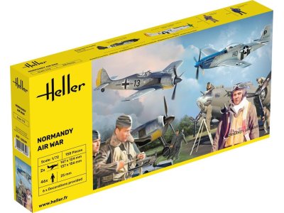 1:72 Heller 50329 Normandy Air War - 2 Planes and Figures - Hel50329 - HEL50329