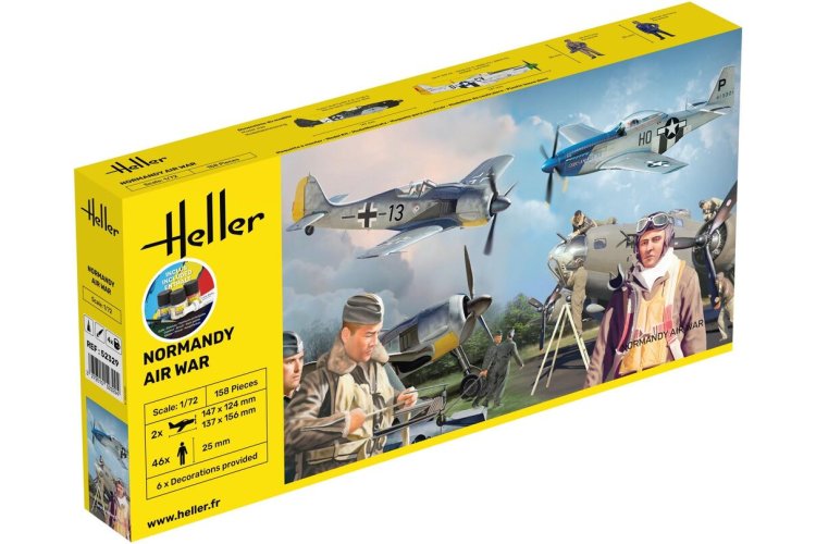 1:72 Heller 52329 Normandy Air War - 2 Planes and Figures - Starter Kit - Hel52329 1 - HEL52329