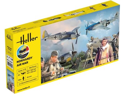 1:72 Heller 52329 Normandy Air War - 2 Planes and Figures - Starter Kit - Hel52329 - HEL52329
