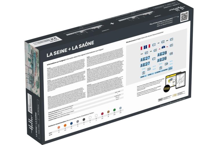 1:400 Heller 55050 La Seine + La Saone - Twinset Schepen - Starter Kit - Hel55050 2 - HEL55050