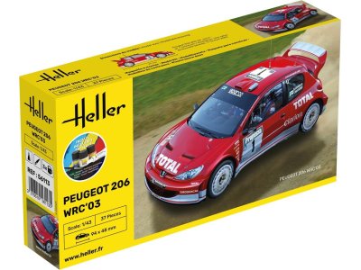 1:43 Heller 56113 PEUGEOT 206 WRC 03 - Starter Kit - Hel56113 - HEL56113