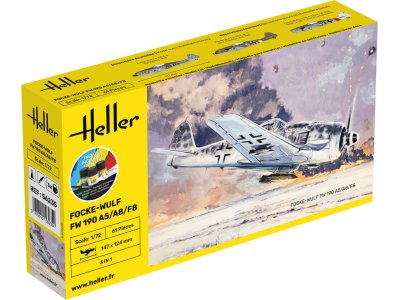 1:72 Heller 56235 Focke-Wulf FW190 A5/A8/F8 - Starter Kit - Hel56235 - HEL56235