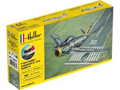 1:72 Heller 56277 F-86F Sabre - Canadair CL-13 B Sabre VI - Starter Kit - Hel56277 - HEL56277