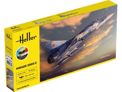 1:72 Heller 56303 Dassault Mirage 2000C - Starter Kit - Hel56303 1 - HEL56303