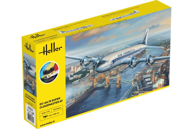 1:72 Heller 56315 Douglas DC-6 Super Cloudmaster AF - Starter Kit - Hel56315 1 - HEL56315