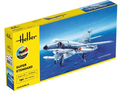1:72 Heller 56360 Super Etendard Plane - Starter Kit - Hel56360 - HEL56360