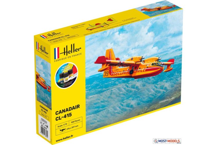 1:72 Heller 56370 Canadair CL-415 Plane - Starter Kit - Hel56370 1 - HEL56370